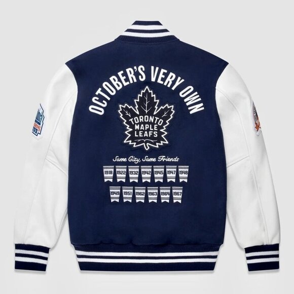 OVO x Toronto Maple Leafs Varsity Jacket 1/250 XXL & XXXL - Picture 1 of 2
